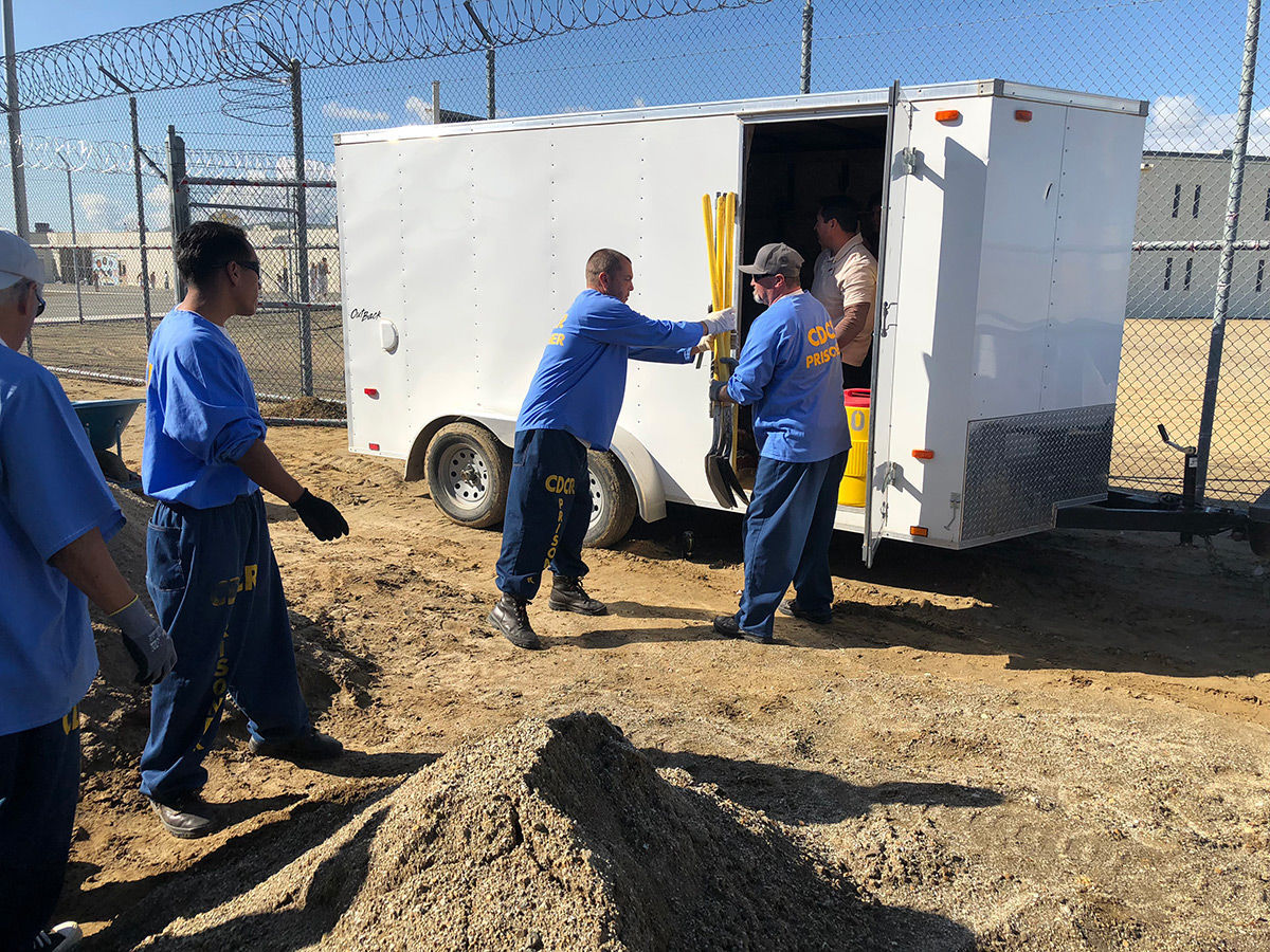 Avenal State Prison garden